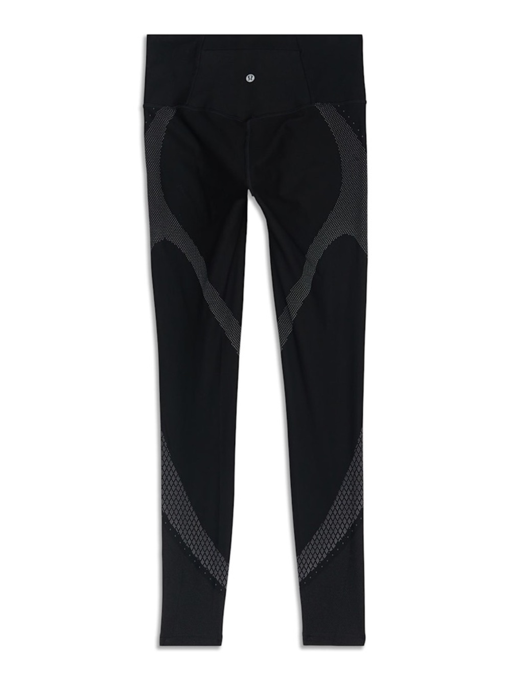 Lululemon High-Rise Mapped Out Black Patterned Performance Leggings Size 6 - Picture 2 of 7